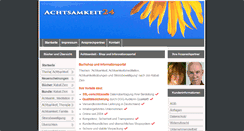 Desktop Screenshot of achtsamkeit24.de